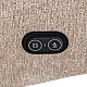 Electric massage chair with stool SINES - cream