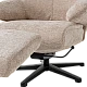 Electric massage chair with stool SINES - cream