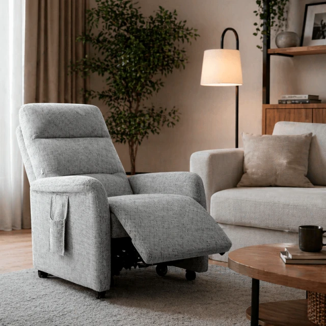 Electric massage chair LAGOA - light gray