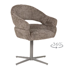 Dining chair VELASCO - dark brown MC
