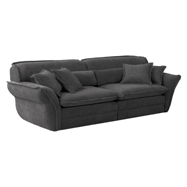 Sofa three-seater MELLOW - dark gray