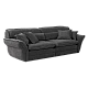 Sofa three-seater MELLOW - dark gray