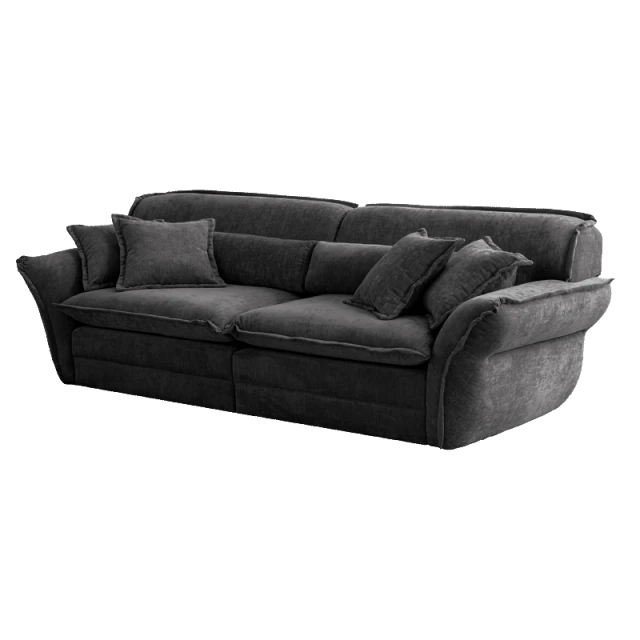 Sofa three-seater MELLOW - dark gray