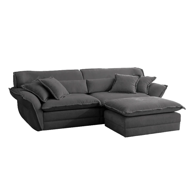Sofa three-seater MELLOW - dark gray