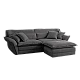 Sofa three-seater MELLOW - dark gray