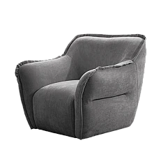 Armchair MELLOW - dark gray