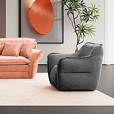 Armchair MELLOW - dark gray