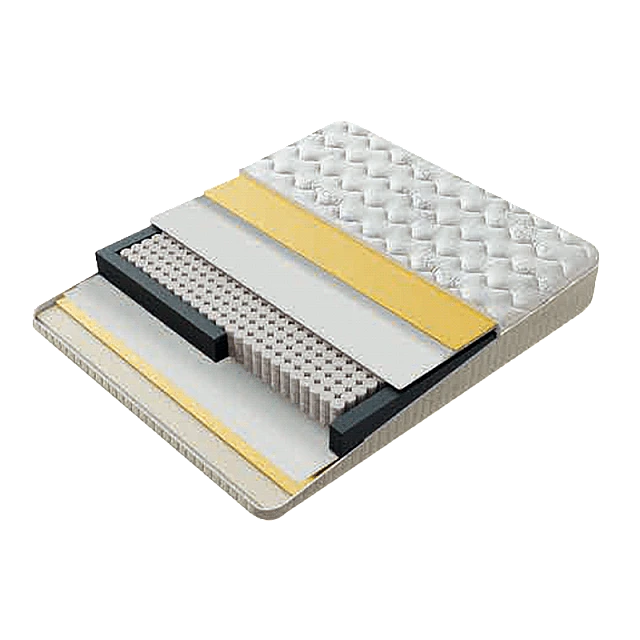 Upholstered bedroom with mattress COMO PRO 140 x 200 - pearl SY