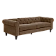 Sofa three-seater CHESTER - brown