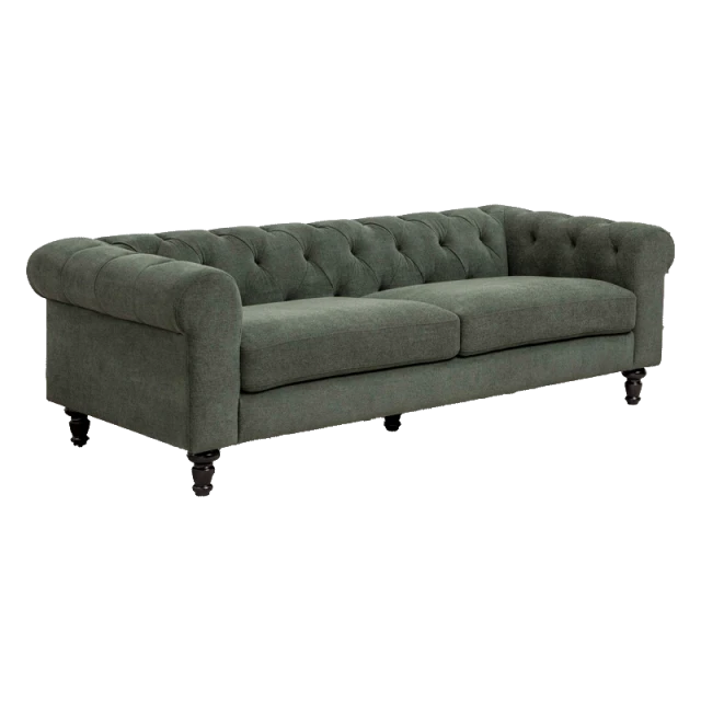 Sofa three-seater CHESTER - dark green