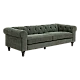 Sofa three-seater CHESTER - dark green