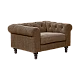 Armchair CHESTER - brown