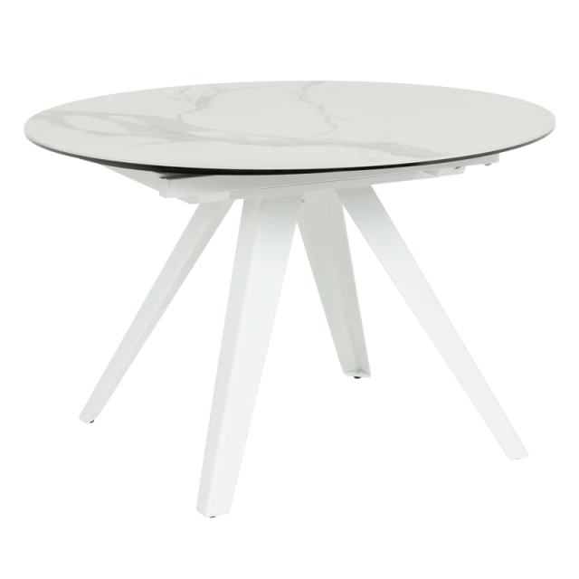 Extendable dining table BOLKOW - white 02