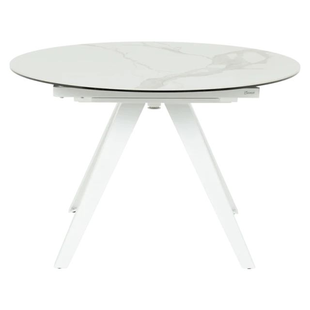 Extendable dining table BOLKOW - white 02