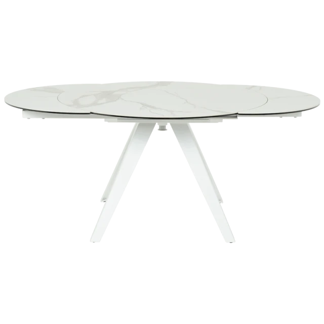 Extendable dining table BOLKOW - white 02