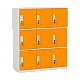 Metal cabinet Carmen CR-1298 J - white / orange