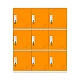 Metal cabinet Carmen CR-1298 J - white / orange
