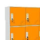 Metal cabinet Carmen CR-1298 J - white / orange