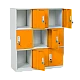 Metal cabinet Carmen CR-1298 J - white / orange