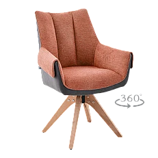 Καρέκλα τραπεζαρίας NOVARA - πορτοκαλί