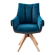 Dining chair NOVARA - blue-gray