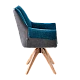 Dining chair NOVARA - blue-gray