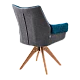 Dining chair NOVARA - blue-gray