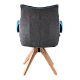 Dining chair NOVARA - blue-gray