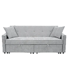 Sofa bed - three-seater KENGE - gray