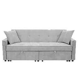 Sofa bed - three-seater KENGE - gray