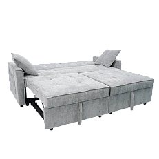 Sofa bed - three-seater KENGE - gray