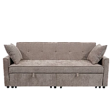 Sofa bed - three-seater KENGE - mocha