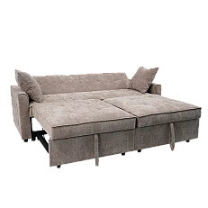 Sofa bed - three-seater KENGE - mocha