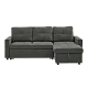 Corner sofa bed DEMBA - green