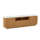 KOLNO TV cabinet - white / oak