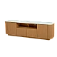 KOLNO TV cabinet - white / oak