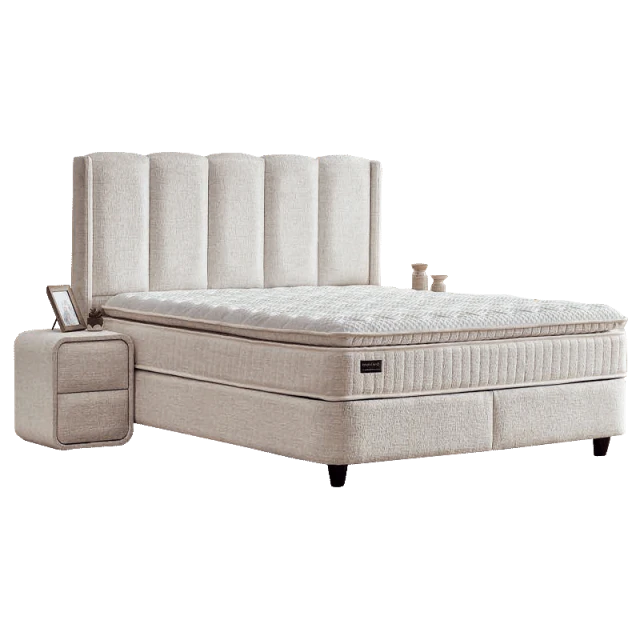 Υπνοδωμάτιο με ταπετσαρία και στρώμα MAGNUM 160 x 200 - pearl SY