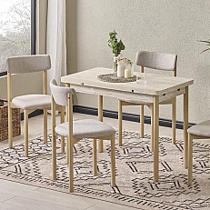 Extendable dining table TIANA - Oak Trevi BGE