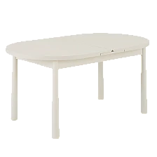 Extendable dining table ZORITA - cream matte SCM