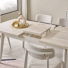 Extendable dining table MONFERO - Oak Trevi SW