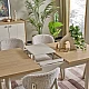 Extendable dining table BAMIO - dark maple OW