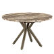 Extendable dining table GASCO - brown marble OG