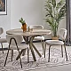 Extendable dining table GASCO - brown marble OG