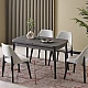 Extendable dining table DUERO - anthracite BL