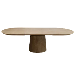 Extendable dining table ANZIO - smoked oak