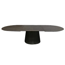 Extendable dining table ANZIO - dark walnut