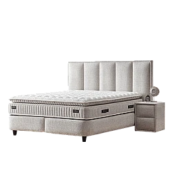 Υπνοδωμάτιο με ταπετσαρία και στρώμα ASTORIA 180 x 200 - pearl 01