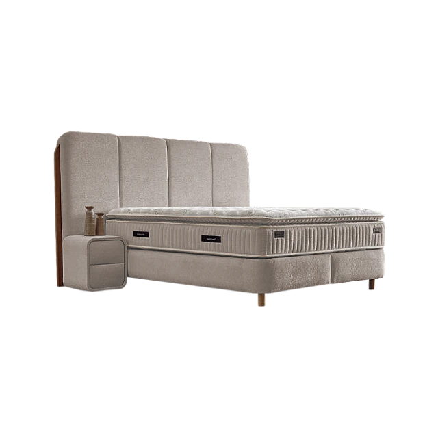 Υπνοδωμάτιο με ταπετσαρία και στρώμα MONACO 160 x 200 - μπεζ AN