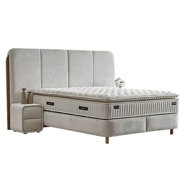 Υπνοδωμάτιο με ταπετσαρία και στρώμα MONACO 180 x 200 - mystic sand 28