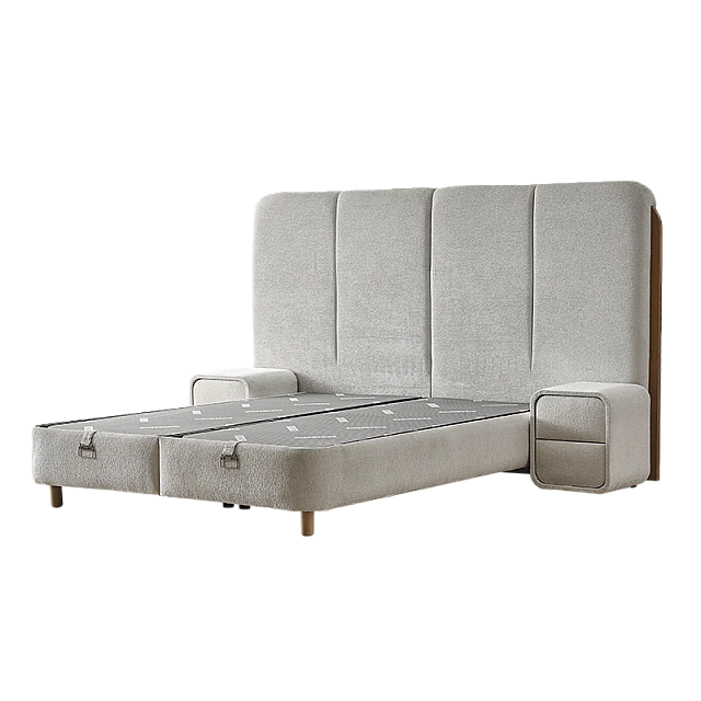 Υπνοδωμάτιο με ταπετσαρία και στρώμα MONACO 180 x 200 - mystic sand 28
